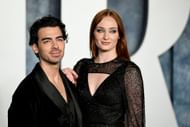 Joe Jonas and Sophie Turner at the 2023 Vanity Fair Oscar Party Hosted By Radhika Jones (Image via Getty)